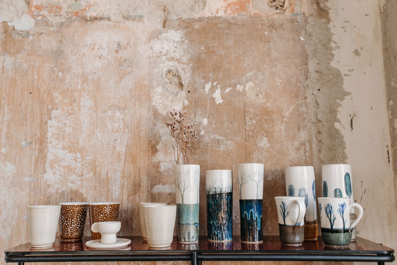 Hearth Mug, a cup in 6 glazes