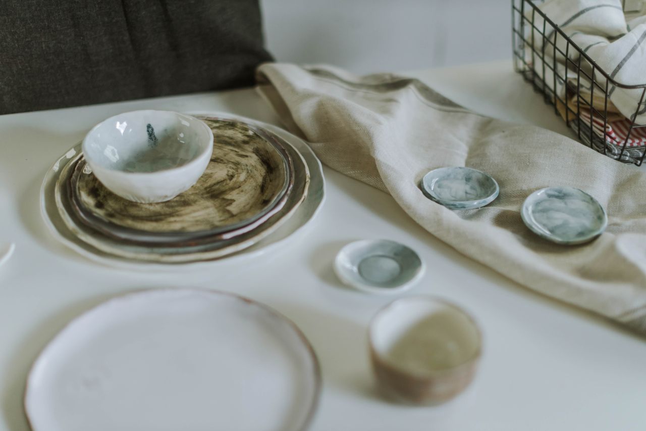 Pebble Tumbler, a cup in 4 glazes